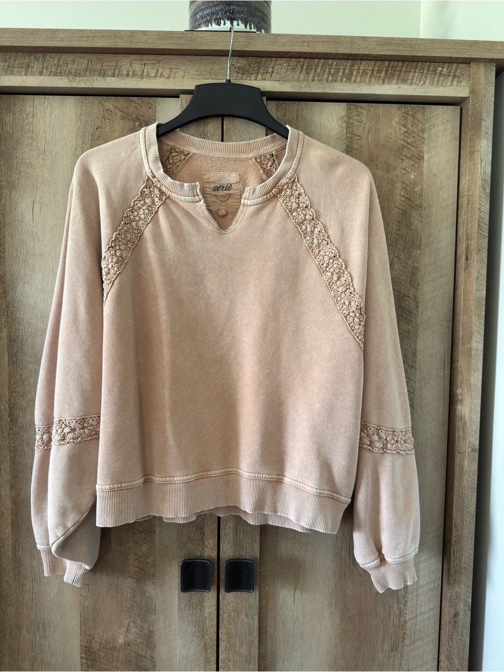 Aerie Hey Crochet Sweatshirt - Picture 2 of 6